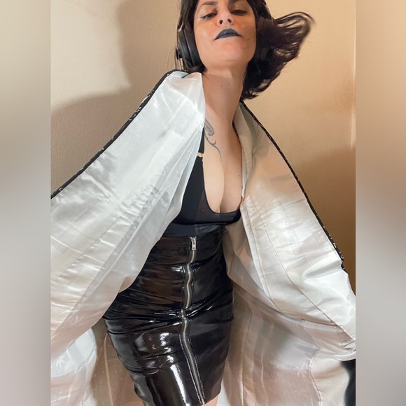 The matrix cyber code kanji Japanese kimono true vintage bamboo shoots Y2K cyber - Picture 4 of 8